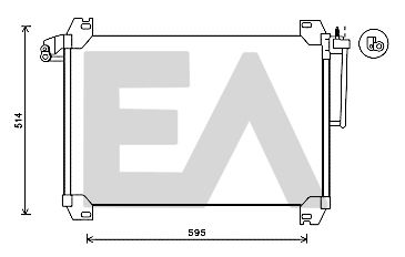 30C62012 EACLIMA Конденсатор, кондиционер