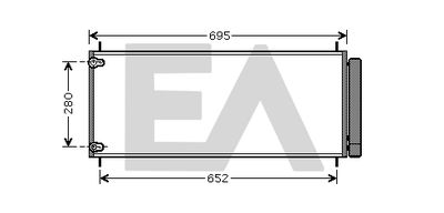 30C71049 EACLIMA Конденсатор, кондиционер