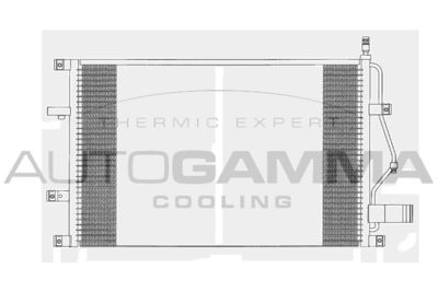 102835 AUTOGAMMA Конденсатор, кондиционер