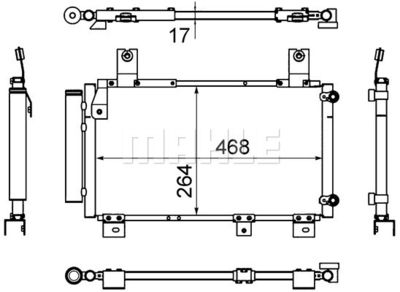 AC646000S MAHLE Конденсатор, кондиционер