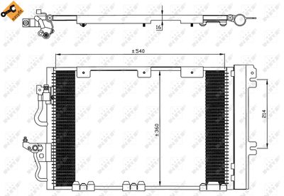 35556 NRF Конденсатор, кондиционер