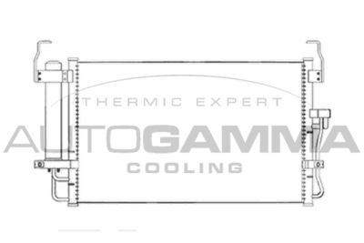 104100 AUTOGAMMA Конденсатор, кондиционер