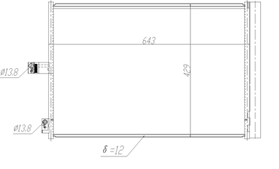 WG2160713 WILMINK GROUP Конденсатор, кондиционер