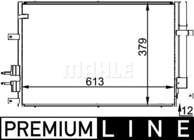 AC693000P MAHLE Конденсатор, кондиционер