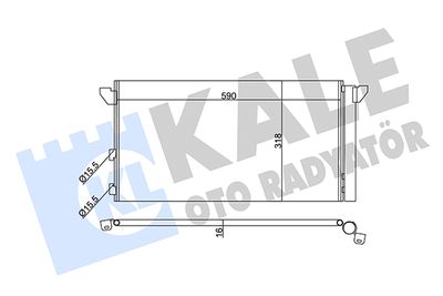 345675 KALE OTO RADYATÖR Конденсатор, кондиционер