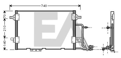 30C02009 EACLIMA Конденсатор, кондиционер