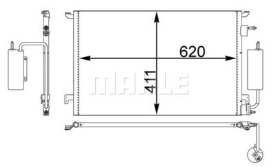 AC295000P MAHLE Конденсатор, кондиционер