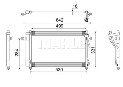 AC679000S MAHLE Конденсатор, кондиционер