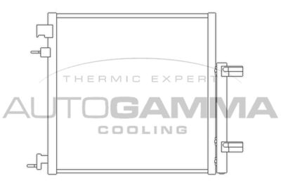 105977 AUTOGAMMA Конденсатор, кондиционер