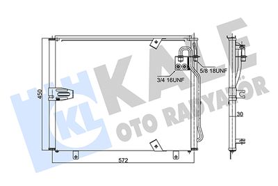 343065 KALE OTO RADYATÖR Конденсатор, кондиционер