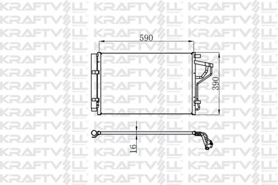 08060049 KRAFTVOLL GERMANY Конденсатор, кондиционер