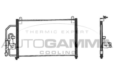 101611 AUTOGAMMA Конденсатор, кондиционер