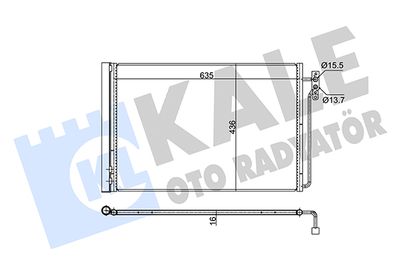 350665 KALE OTO RADYATÖR Конденсатор, кондиционер