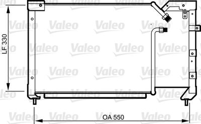 814281 VALEO Конденсатор, кондиционер