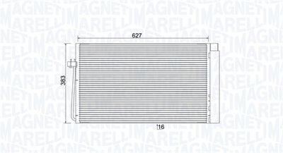 350203899000 MAGNETI MARELLI Конденсатор, кондиционер