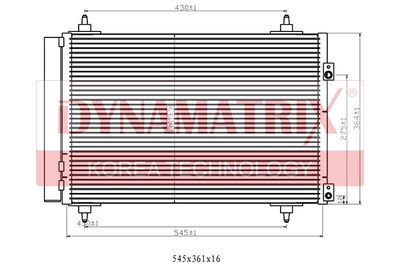 DR94826 DYNAMATRIX Конденсатор, кондиционер