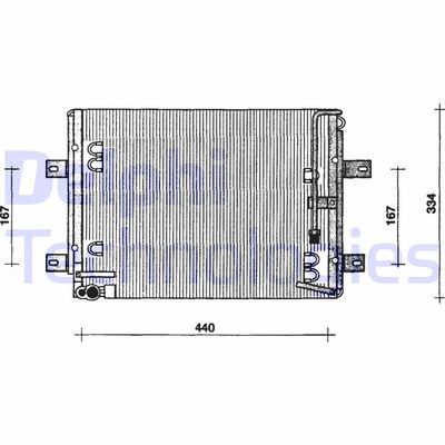 TSP0225215 DELPHI Конденсатор, кондиционер