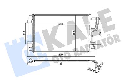 379200 KALE OTO RADYATÖR Конденсатор, кондиционер