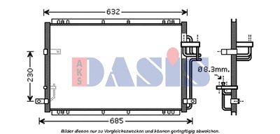 512039N AKS DASIS Конденсатор, кондиционер