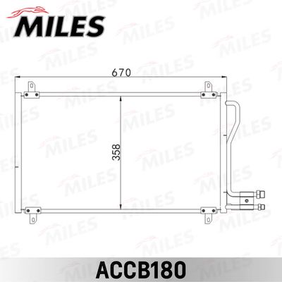 ACCB180 MILES Конденсатор, кондиционер