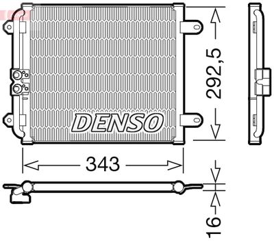 DCN02032 DENSO Конденсатор, кондиционер