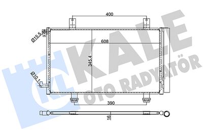 393900 KALE OTO RADYATÖR Конденсатор, кондиционер