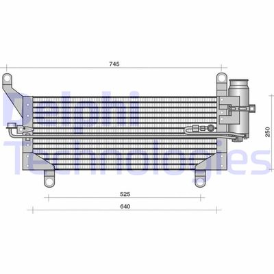 TSP0225114 DELPHI Конденсатор, кондиционер