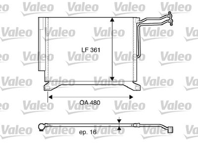 817837 VALEO Конденсатор, кондиционер