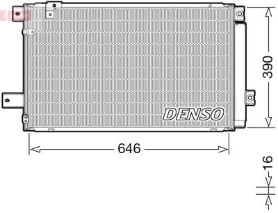 DCN50049 DENSO Конденсатор, кондиционер