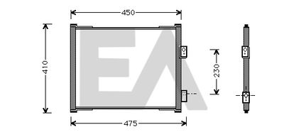 30C22011 EACLIMA Конденсатор, кондиционер