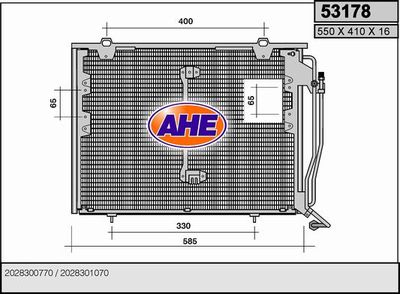 53178 AHE Конденсатор, кондиционер