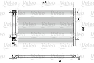 814405 VALEO Конденсатор, кондиционер