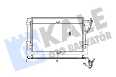 342535 KALE OTO RADYATÖR Конденсатор, кондиционер