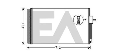 30C54030 EACLIMA Конденсатор, кондиционер