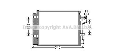 KA5134D AVA QUALITY COOLING Конденсатор, кондиционер