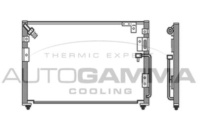 103936 AUTOGAMMA Конденсатор, кондиционер