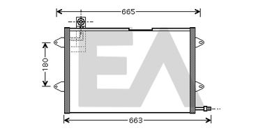 30C77010 EACLIMA Конденсатор, кондиционер