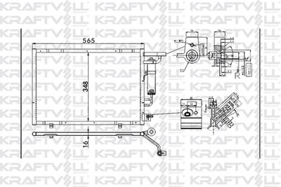 08060122 KRAFTVOLL GERMANY Конденсатор, кондиционер