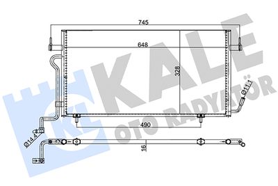 385500 KALE OTO RADYATÖR Конденсатор, кондиционер