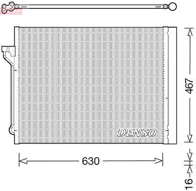 DCN05029 DENSO Конденсатор, кондиционер