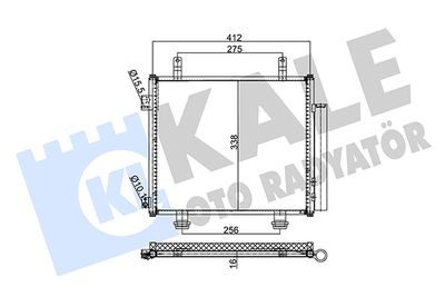 354040 KALE OTO RADYATÖR Конденсатор, кондиционер