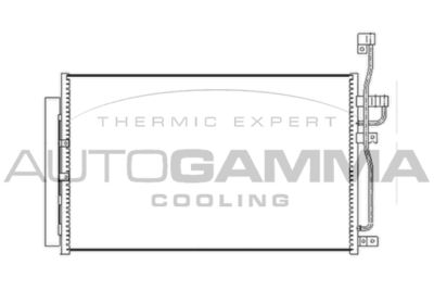 104449 AUTOGAMMA Конденсатор, кондиционер
