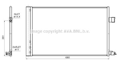 JE5090D AVA QUALITY COOLING Конденсатор, кондиционер