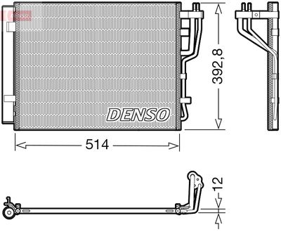 DCN41014 DENSO Конденсатор, кондиционер