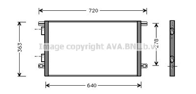 RTA5253 AVA QUALITY COOLING Конденсатор, кондиционер