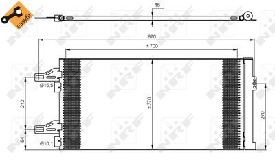 35895 NRF Конденсатор, кондиционер