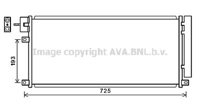 OL5634D AVA QUALITY COOLING Конденсатор, кондиционер