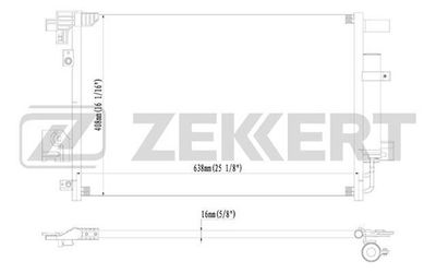 MK3034 ZEKKERT Конденсатор, кондиционер