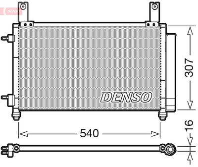 DCN15004 DENSO Конденсатор, кондиционер