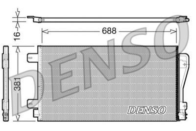 DCN23014 DENSO Конденсатор, кондиционер